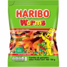 Конфеты Haribo желейные неглазированные Жевательные червячки (9002975377324) 150 г