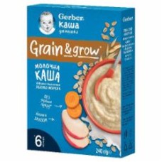 Каша молочная Gerber от 6 месяцев овсяно-пшеничная яблоко-морковь 240 г