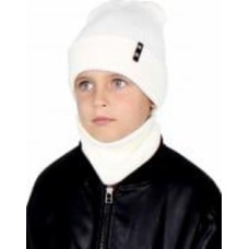 Шапка для девочек Mari-Knit 0874 р.54-56 шампань