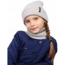 Шапка унисекс Mari-Knit 0874 р.54-56 серый