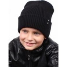 Шапка для мальчиков Mari-Knit 0874 р.56-60 черный
