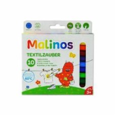 Фломастеры текстильные Malinos Textil 10 шт. MA-300010