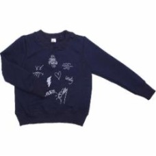 Свитшот для девочки Luna Kids 7 р.122 темно-синий