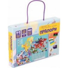 Игра настольная Умняшка Флаги с многоразовыми наклейками КП-011