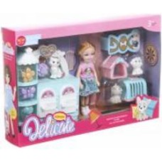 Игровой набор MERX Limited Грумер салон и кукла MX0425594