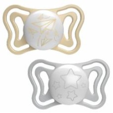 Пустышка Chicco Physio Light силиконовая 6-16 мес. с футляром 2 шт. (71038.41)
