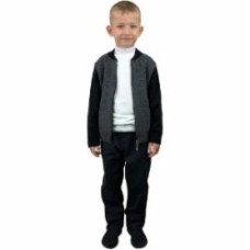 Бомбер для мальчика ART KNIT р.116 серый