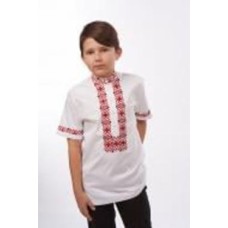 Вышиванка для мальчиков Эдельвика р.128 белый 06-20/09