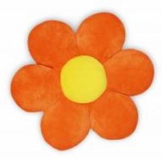 Подушка декоративная WP Merchandise Ромашка 55 см оранжево-желтый FWPPILLOWCH22ORY0