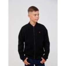 Бомбер для мальчика Smil р.164 черный 116578