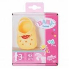 Обувь для куклы Zapf Baby Born Cандалии со значками (желтые) 831809-3