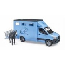 Набор Bruder Автомобиль MB Sprinter для перевозки животных с конем 1:16 02674