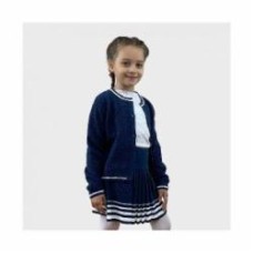 Кофта для девочки ART KNIT Герда р.134 синий
