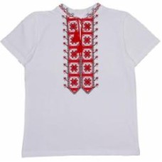 Вышиванка для мальчиков Luna Kids р.128 белый 0078