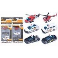 Игрушечный набор DIY TOYS Спасательная техника (2 авто и вертолет) CJ-4068194 6891777