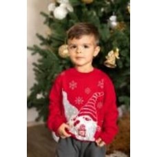 Джемпер унисекс ART KNIT с гномом р.128