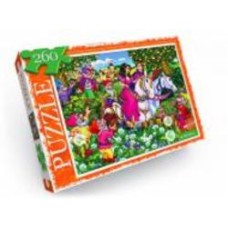 Пазлы Danko Toys 260 элементов№9 белоснежка и 7 гномов С260-13-09