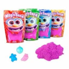 Набор для лепки Strateg Кинетический песок Magic sand в пакете фиолетовый 0,350 кг 39402-4