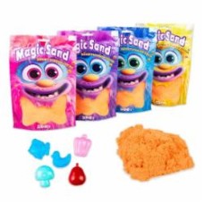 Набор для лепки Strateg Кинетический песок Magic sand в пакете оранжевый 0,500 кг 39403-7