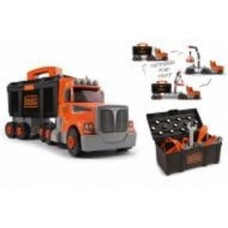 Игровой набор Smoby Блэк & Деккер Грузовик с инструментами, кейсом, краном 360175