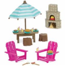 Игровой набор Li`l Woodzeez Терраса и камин 6170Z