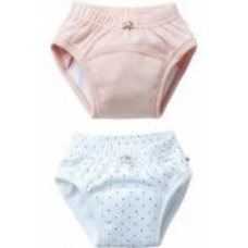 Набор трусов MagBaby тренировочный горошек на белом с розовым 2 130786