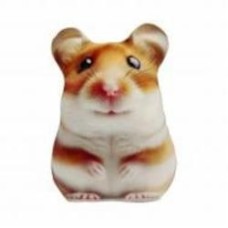Мягкая игрушка подарочная INKATOYS Хомяк 22 см с принтом PRIX0_SU