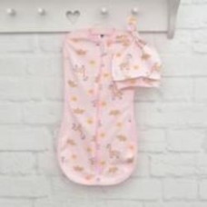 Пеленка-кокон Blanka Слоненок 27x51 см розовый