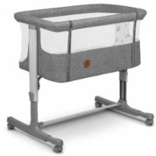 Кроватка детская Lionelo приставная LO-AURORA GREY GRAPHITE