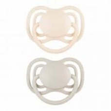Пустышка симметричная Canpol Babies 0-6 мес DENTAL AIR 2 шт Бежевая (23/228_cre)