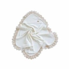Крыжма MagBaby Lace с кружевом молочный 110660