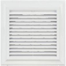 Решетка Blauberg Decor 180x180/125s пластик белый