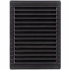 Решетка вентиляционная AirRoxy с сеткой 140x210 graphite пластик черный