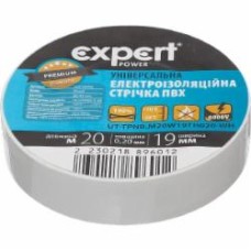 Изолента Expert Power ПВХ 0,20x19 мм 20 м белая ПВХ