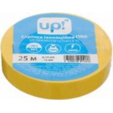 Изолента UP! (Underprice) ПВХ 0,13x15мм 25м желтая ПВХ