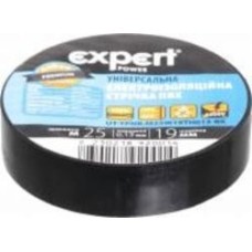 Изолента Expert Power ПВХ 0,13x19 мм 25 м черная ПВХ