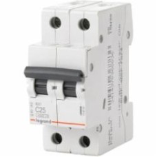 Автоматический выключатель Legrand RX3 4,5кА 25А 2Р C 419699