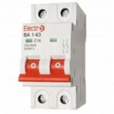 Автоматический выключатель ElectrO ВА1-63 6kА 2P 63А C 60VA63C2063