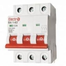 Автоматический выключатель ElectrO ВА1-63 6kА 3P 16А C 60VA63C3016