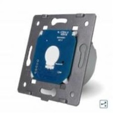 Механизм выключателя проходной одноклавишный Livolo C7 бесконтактный с подсветкой серый VL-C701S-PRO