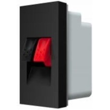 Механизм розетки акустическая без заземления Livolo C7 IP20 черный VL-FCSD-1BPS01