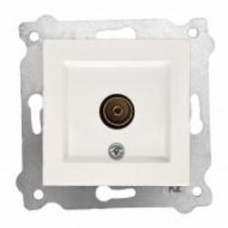 Механизм розетки TV проходная без заземления EXEN Karell IP20 белый 290-000103-257