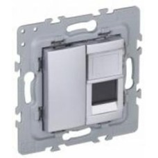 Розетка компьютерная Efapel Latina IP20 алюминий 4797112 SAL