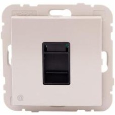 Розетка компьютерная Efapel Logus RJ45 5e металлик перламутровый