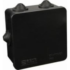 Коробка распределительная Аско-Укрем Uatmo 100х100х50 Jet Black пластик A0150170033