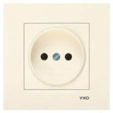 Розетка без заземления Viko Karre без шторок без крышки бежевый 90960107
