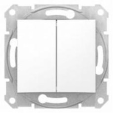 Переключатель проходной двухклавишный Schneider Electric Sedna SDN0600121 без подсветки белый SDN0600121 Переключатель проходной двухклавишный Schneider Electric Sedna SDN0600121 без подсветки белый SDN0600121