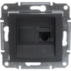 Розетка компьютерная Schneider Electric Sedna RJ45 CAT5e графит