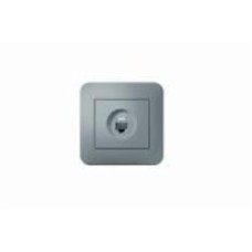 Розетка компьютерная Hausmark Luno IP20 серебро 709-4343-139
