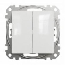 Выключатель двухклавишный двухклавишный Schneider Electric Sedna Design без подсветки белый SDD111105 Коллекция Sedna Design Коллекция Sedna Elements Sedna Elements Имитация стекла. Sedna Elements Имитация камня. Sedna Elements Имитация металла. Sedna Ele